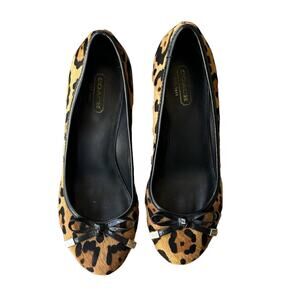 Coach Rianna Ocelot Animal Print Shoes Sz 6.5 B